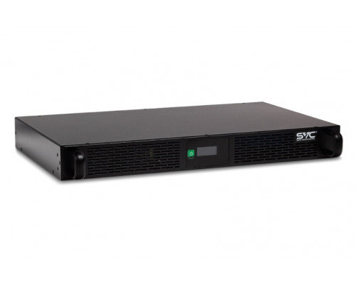 ИБП SVC, RTL-800-LCD, Мощность 800ВА/500Вт, RTL-серия, Стоечный 1U, LCD-дисплей, USB (технология Sma