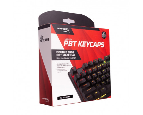 Набор кнопок на клавиатуру HyperX 519P1AA#ACB, PBT Keycaps Full Key Set, Чёрный