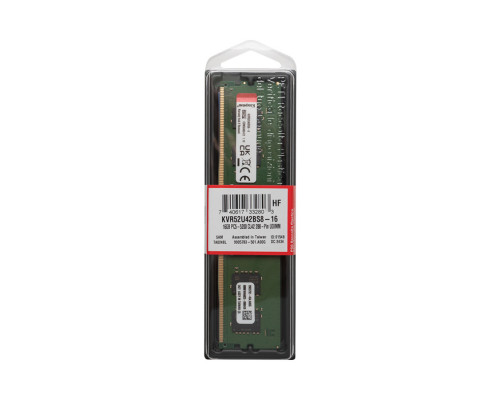 Оперативная память Kingston 16 Gb, DDR5, KVR52U42BS8-16, PC5-41600, 5200 MHz