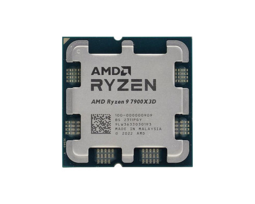 Процессор AMD Ryzen 9 7900X3D OEM, 4,4ГГц (5,6ГГц Turbo) Raphael Ridge 12-ядер 24 потоков, 12MB L2,