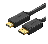 Кабель Ugreen DP101 (10203),  DP Male To HDMI Male,  3 m Full HD