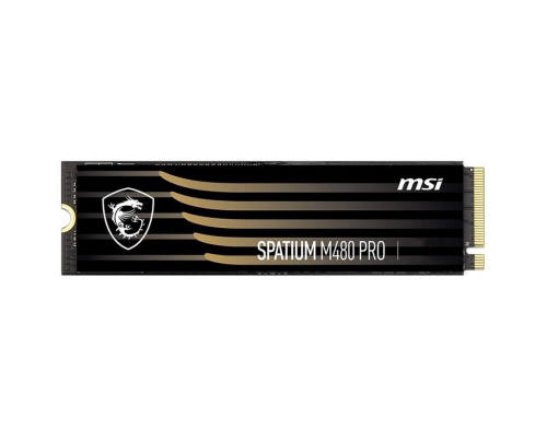 Винчестер SSD MSI, 2000 Gb, M480 PRO SPATIUM, PCIe 4.0 NVMe M.2, R7400Mb/s, W7000MB/s