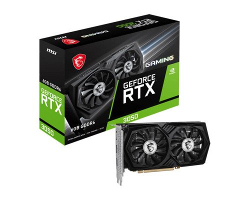 Видео карта MSI, Nvidia GeForce RTX 3050 GAMING 6G, 6GB,GDDR6, 96 bit, RTX-3050-GAMING-6G, 2xHDMI/DP