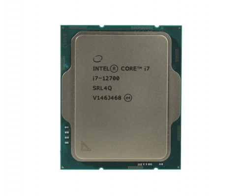Процессор Intel Core i7-12700,  3.6 Ghz,  S-1700,  L3 cache: 25 mb, Alder Lake, 10nm, 12 ядер, 125Вт,  OEM