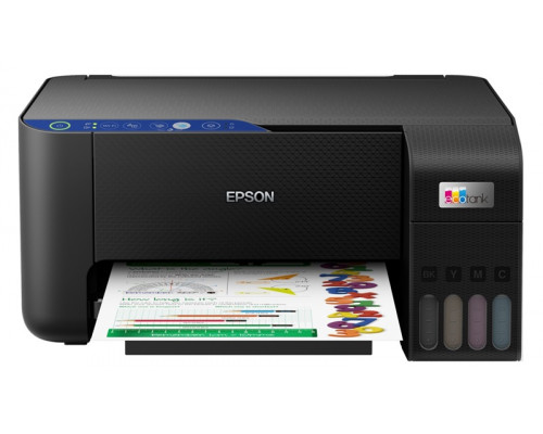 Принтер МФУ Epson, L3251, USB 2.0, Wi-Fi, 100 лист,33 с/м (ч/б А4),Кол-во цветов 4, Прин 5760 x 1440