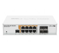 Сетевой коммутатор MikroTik CRS112-8P-4S-IN,  QCA8511 400Mhz CPU,  128MB RAM,  8xGigabit LAN with PoE