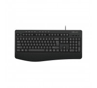 Клавиатура Delux DLK-6060UB,  USB,  кол-во стандартных клавиш 104,  8 мультимедиа-клавиш,  чёрный