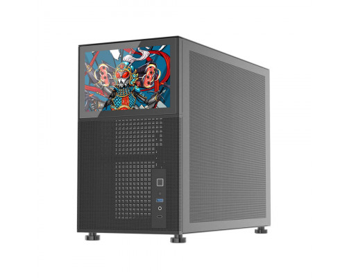 Корпус 1STPLAYER, Mi6-EV-BK, MiniTower, MicroATX/ ITX, USB3.0 x 1 + Type C x 1 + HD AUDIO, 440x205x3