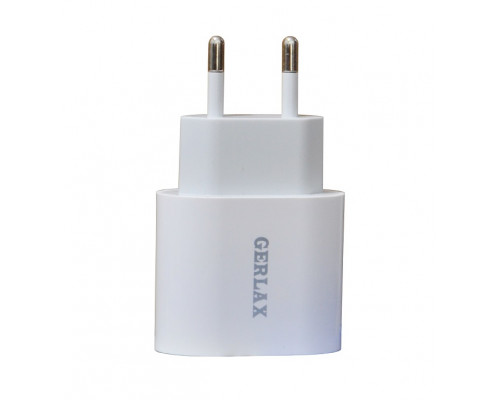 Зарядное устройство Gerlax A8L, 20W USB-C Port, с кабелем USB-C to Lightning, белый