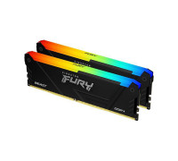 Оперативная память Kingston 32 Gb kit (16Gbx2),  DDR4,  KF432C16BB12AK2, 32,  3200Mhz, PC4-25600,  FURY Be