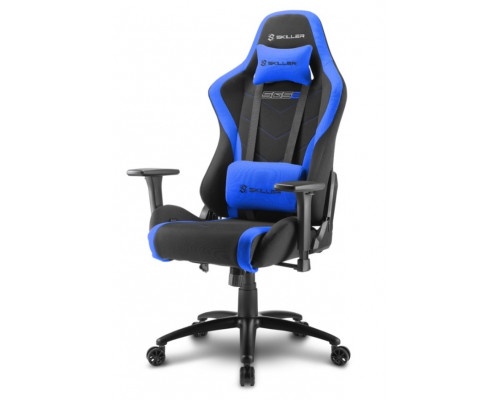 Игровое компьютерное кресло Sharkoon Skiller SGS2 Black, Blue, Дышащая тканевая поверхность, Регулиру