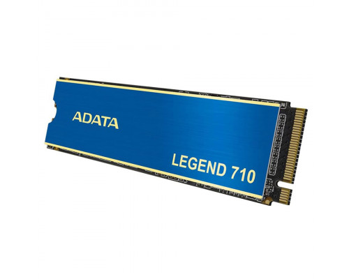 Винчестер SSD ADATA  Legend 710, 512Gb, NVMe M2, R2400 Mb/s, W1600 Mb/s, ALEG-710-512GCS, PCIe 3.0x4
