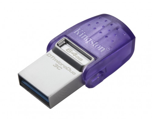 Уст-во хранения данных Kingston DataTraveler MicroDuo 3C, 64 Gb, 200 MB/s, USB3.2+Type-C, DTDUO3CG3/