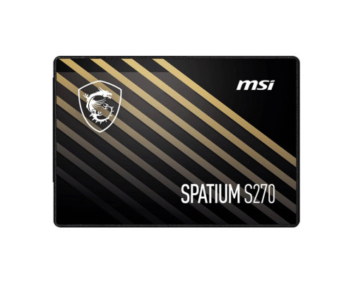 Винчестер SSD MSI, 480 Gb, S270 SPATIUM, SATA III 2.5", R500Mb/s, W450MB/s