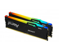 Оперативная память Kingston 16 Gb,  DDR5,  HyperX Fury Beast,  KF548C38BBAK2-16 (Kit 2x8GB),  PC5-38400