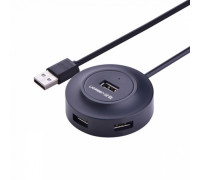 Расширитель USB Ugreen CR106 (20277),  Вход:USB 2.0,  Выход:4xUSB 2.0,  1m,  чёрный