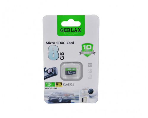 Флеш-карта Gerlax N8, 8GB,  8GB,  MicroSDHC Class 10 без адаптера