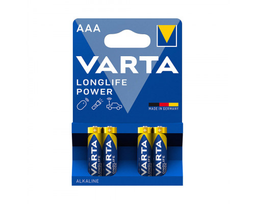 Батарейка VARTA LR03 Longlife Power Micro, AAA, 1.5 V, 4 шт., блистер