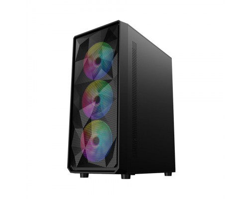 Корпус 1STPLAYER, FD3-BK-1F5M-3F5S, MidiTower, ATX/MicroATX/MiniITX, USB3.0 x 1 + USB2.0 x 2 + HD AU