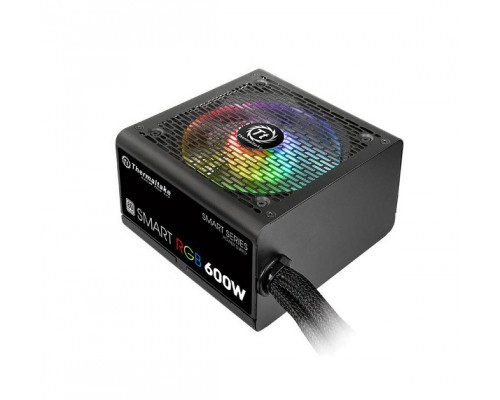 Блок питания Thermaltake Smart RGB 600W (PS-SPR-0600NHSAWE-1), 600 W, 1 Fan (120 мм), 20+4 pin, PCI-