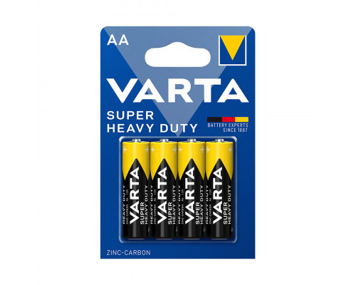 Батарейка VARTA R6P Super Heavy Duty, AA, 1.5 V, 4 шт., блистер