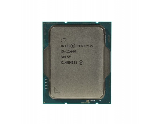 Процессор Intel Core i5-12400, 2.5 Ghz, S-1700, L3 cache: 18 mb, Alder Lake, 10nm, 10 ядер, 125Вт, OEM