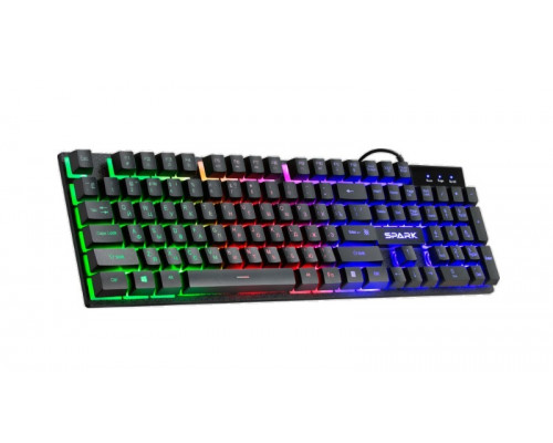Клавиатура Defender, Spark GK-300L RU, игровая, USB, Анг/Рус/Каз, Радужная подсветка, Черный