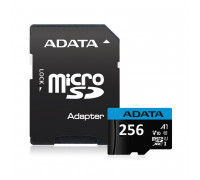 Флеш-карта ADATA AUSDX256GUICL10A1-RA1,  256GB,  MicroSD Class 10 + адаптер