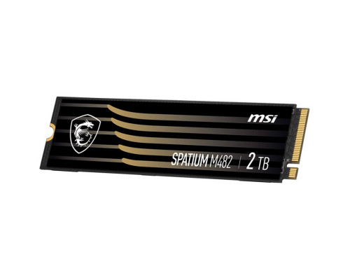 Винчестер SSD MSI, 2000 Gb, M482 SPATIUM, PCIe 4.0 NVMe M.2, R7300Mb/s, W6400MB/s