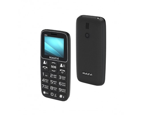 Сотовый телефон Maxvi B110 Black 1.77 TFT,  2 SIM,  microSD память,  SMS,  MP3,  MP4,  0.3Mpx,  FM-радио,  G