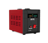 Стабилизатор SVC,  R-2000, 2000Вт,  Диапазон работы AVR: 140-260В,  Выходное напряжение: 220В +, -7%,  Зад