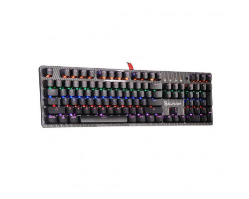Клавиатура A4 Tech, Bloody, B810R-NetBee, RGB-LED, USB, механическая, Анг, Рус, Каз, LED Черный