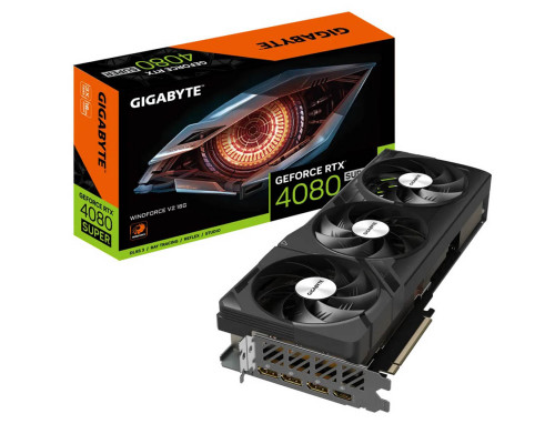 Видео карта GigaByte, Nvidia GeForce RTX4080 Super WINDFORCE V2 16G, 256 bit, GDDR6X, GV-N408SWF3V2-