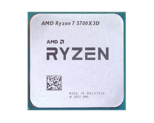 Процессор AMD Ryzen 7 5700X3D 3, 0Гц (4, 1ГГц Turbo) AM4,  7nm,  8, 12, L2 4Mb L3 96Mb,  105W, 100-100001503