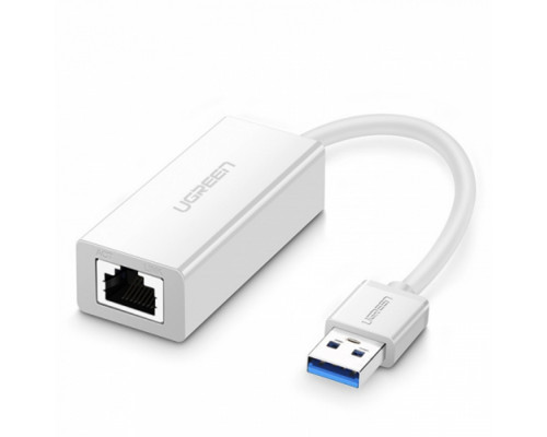 Адаптер Ugreen CR111 (20255), USB 3.0 A To Gigabit Ethernet, белый