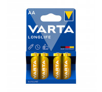 Батарейка VARTA LR6 Longlife,  AA,  1.5 V,  4 шт.,  блистер
