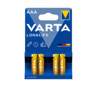 Батарейка VARTA LR03 Longlife Micro,  AAA,  1.5 V,  4 шт.,  блистер