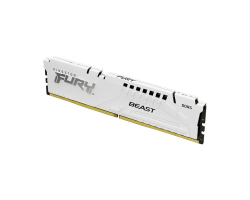 Оперативная память Kingston 16 Gb, DDR5, KF552C40BW-16, PC5-41600, 5200 MHz, FURY Beast White XMP EX