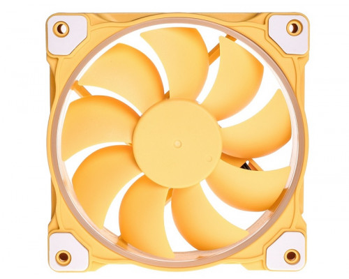Вентилятор ID-Cooling, ZF-12025-Lemon Yellow, 120мм LED RGB, 2000 об.мин, 55.2 CFM, 4pin, Габариты 1