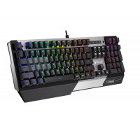 Клавиатура Bloody B865N,  игровая,  механическая,  USB,  подсветка Neon,  Анг, Рус,  чёрный-серый