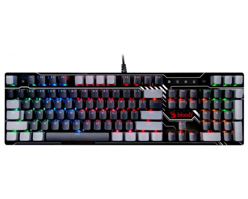 Клавиатура Bloody B808N,  игровая,  механическая,  USB,  подсветка Neon,  Анг, Рус,  чёрный