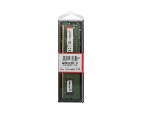 Оперативная память Kingston 32 Gb, DDR5, KVR52U42BD8-32, PC5-41600/5200MHz