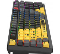 Клавиатура Bloody S98 Sports Lime,  USB,  механическая,  Анг, Рус,  RGB подсветка,  чёрный-жёлтый