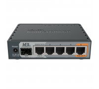 Маршрутизатор MikroTik RB760iGS hEX S with Dual Core 880MHz MHz CPU,  256MB RAM,  5 Gigabit LAN ports