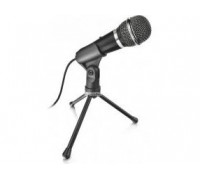Микрофон Trust Starzz,  конденсаторный,  2200 Ом,  50-16000 Гц,  -45 дБ,  3, 5-mm jack,  длина кабеля 2, 5 м