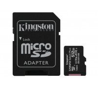 Флеш-карта Kingston, Micro SDHC Class10, 512 Gb, SDCS2/512GB + адаптер