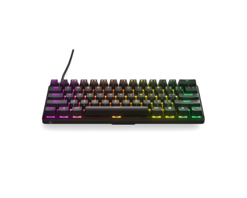 Клавиатура SteelSeries, Apex Pro Mini US, 64820, Игровая, Механические клавиши QX2, USB, Подсветка R