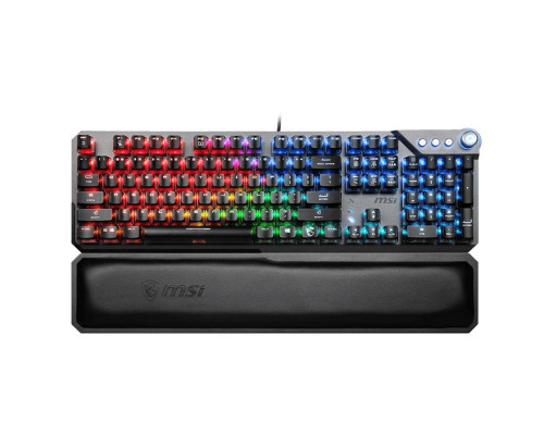 Клавиатура MSI, Vigor GK71 SONIC RED, Игровая, Механические клавиши Sonic Red, USB, Подсветка RGB, Ч