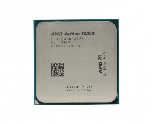 Процессор AMD Athlon 3000G,  3.5Gh(Max),  AM4,  2C, 4T,  L2 1MB,  L3 4MB,  Radeon Vega 3 Graphics,  35W,  OEM