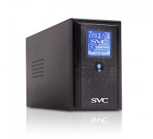 ИБП SVC V-600-L-LCD,  мощность 600ВА, 360Вт,  диапазон работы AVR: 165-275В,  линейно-интерактивный,  бат